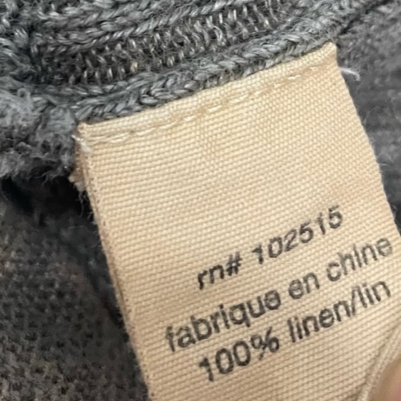 John Varvatos V-Neck Linen Sweater Beige Women’s Small - Picture 3 of 5